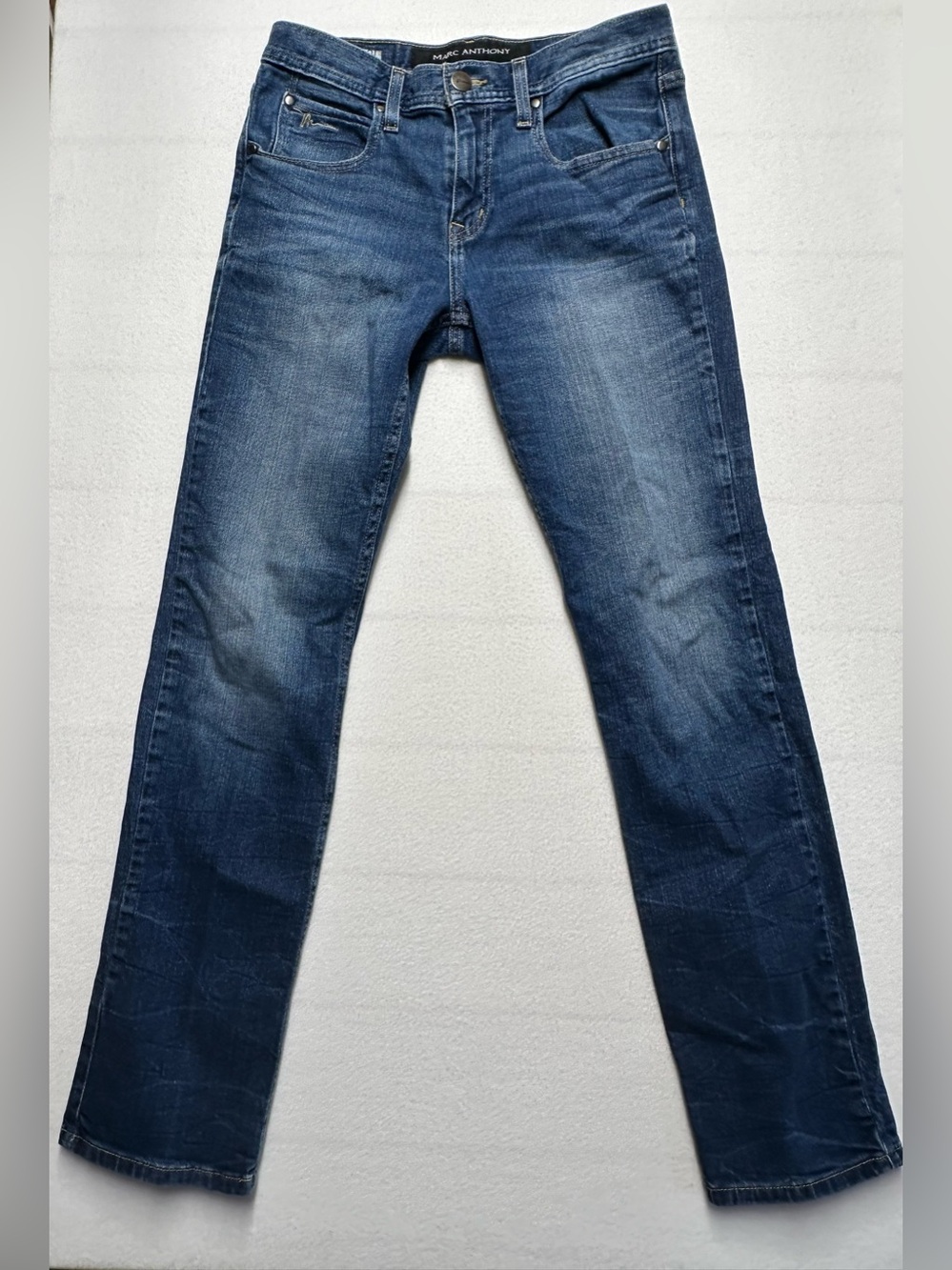 Marc Anthony Men’s Slim Straight Jeans 29x32 Medium Wash Stretch Denim